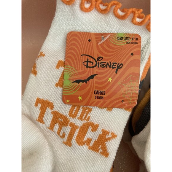 New Disney HALLOWEEN Crew Socks  MINNIE, Stitch, Spongebob, Wednesday - Picture 3 of 16